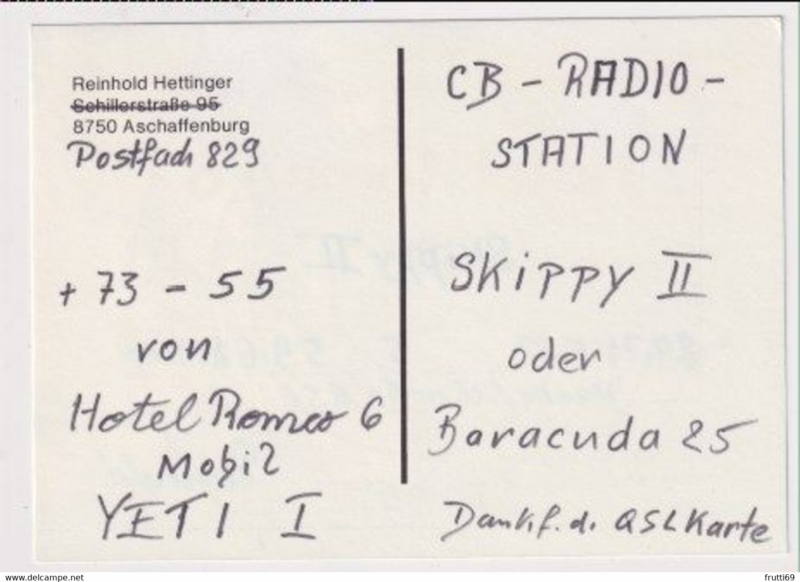 AK 037322 QSL - Germany - Aschaffenburg - Radio