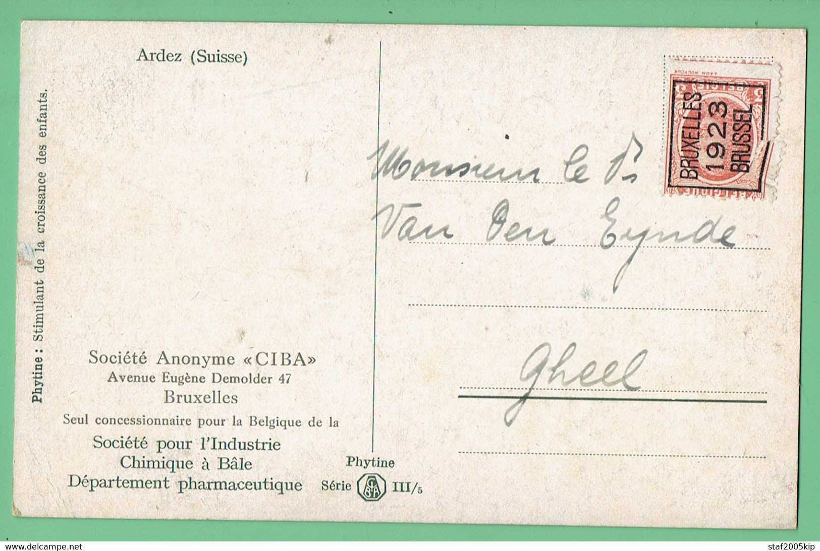 Ardez (Suisse) - 1923 - Ardez