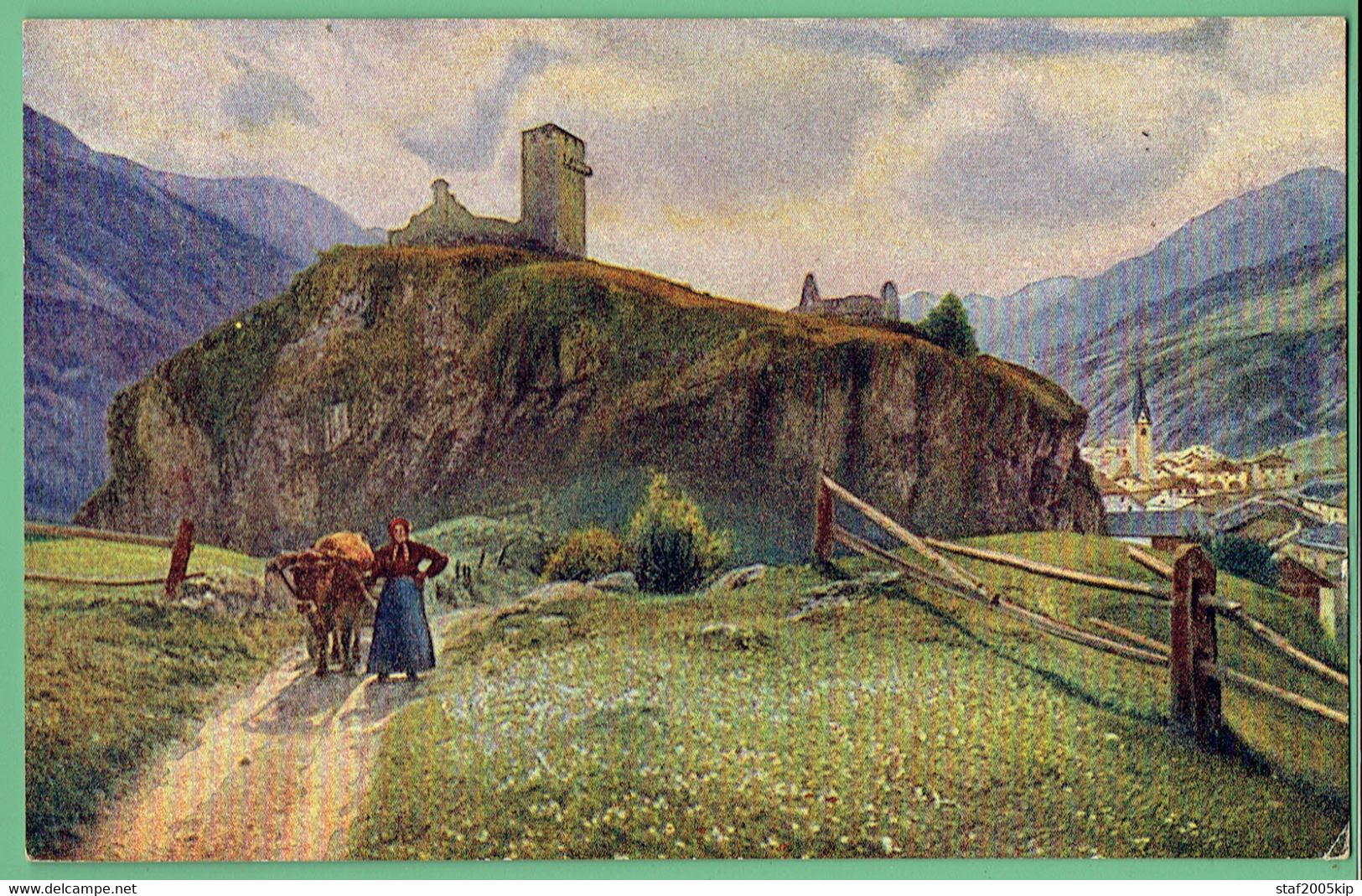 Ruine De Steinsberg Près D'Ardez (Suisse) - 1923 - Ardez