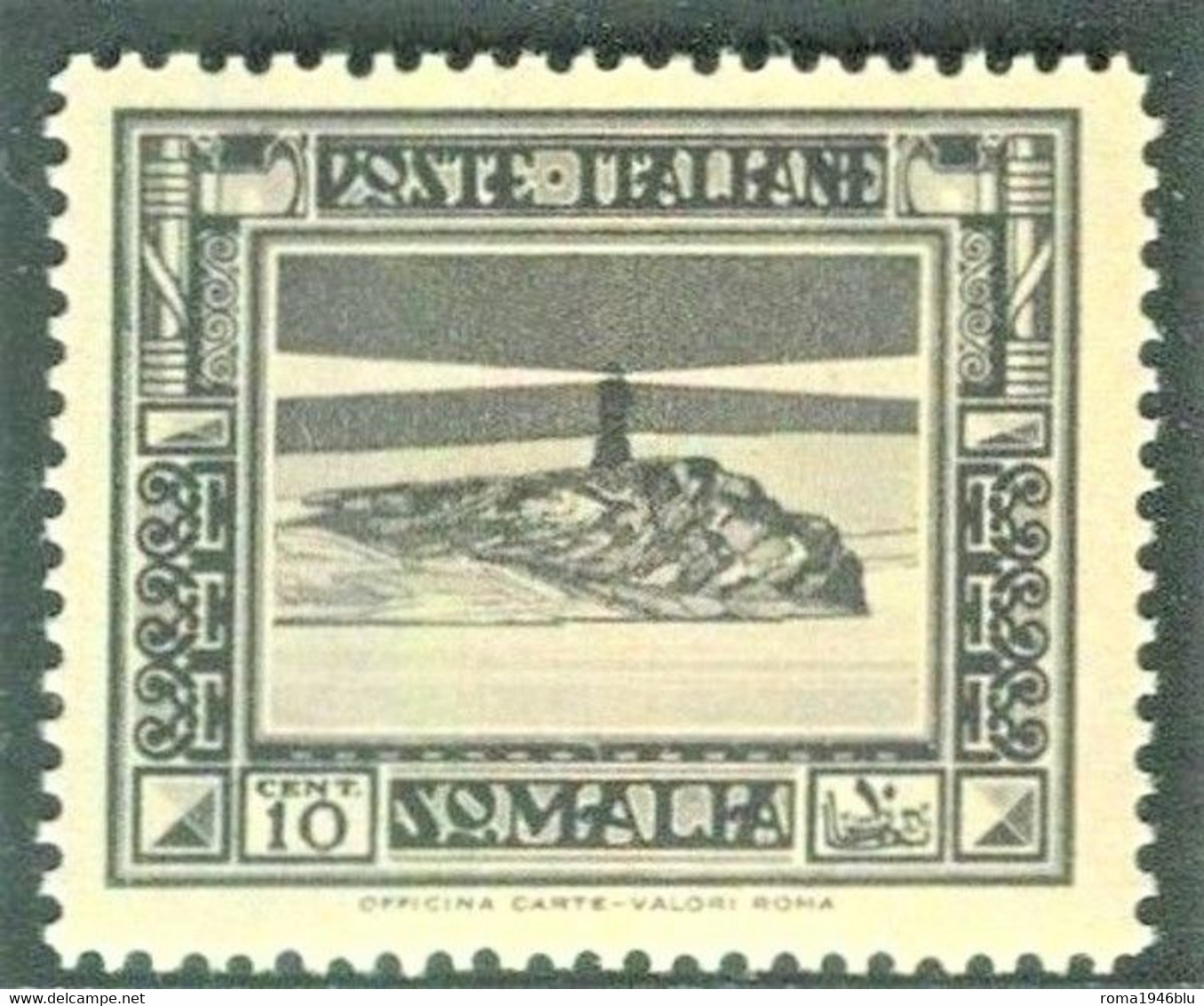 SOMALIA 1932 PITTORICA 10 C. DENT. 12 ** MNH - Somalia