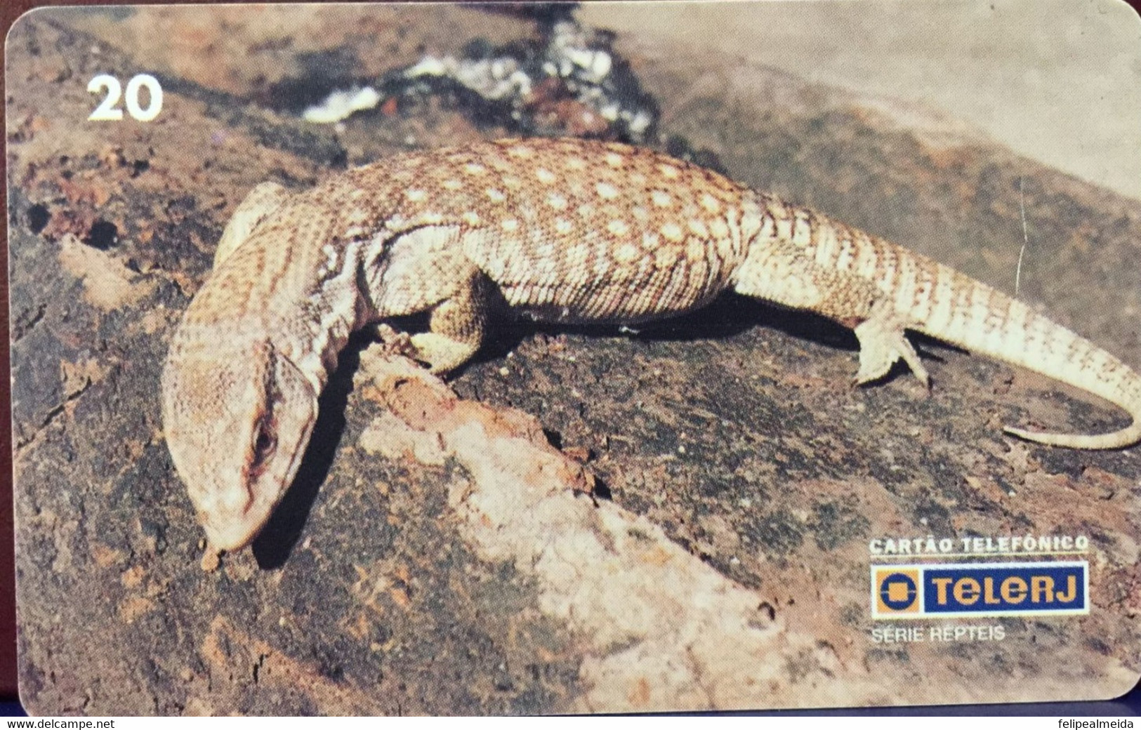 Phone Card Manufactured By Telerjr In 1998 - Series Reptiles - Epécie Monitor Da Savanna - Krokodile Und Alligatoren