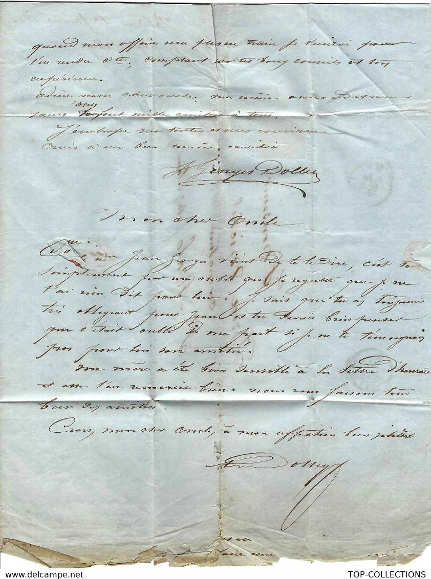 1863  LETTRE FAMILLE+  VIN  île De  Patiras Près Pauillac Gironde => Brice Miche Armateur ST MALO  FILS DE CORSAIRE - Historische Dokumente