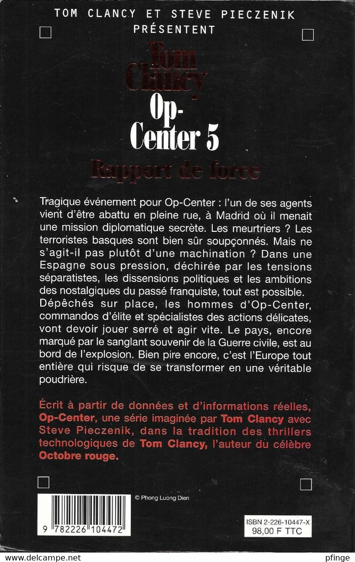 Rapport De Force Par Tom Clancy & Steve Pieczenik - Op-Center 5 - Unclassified