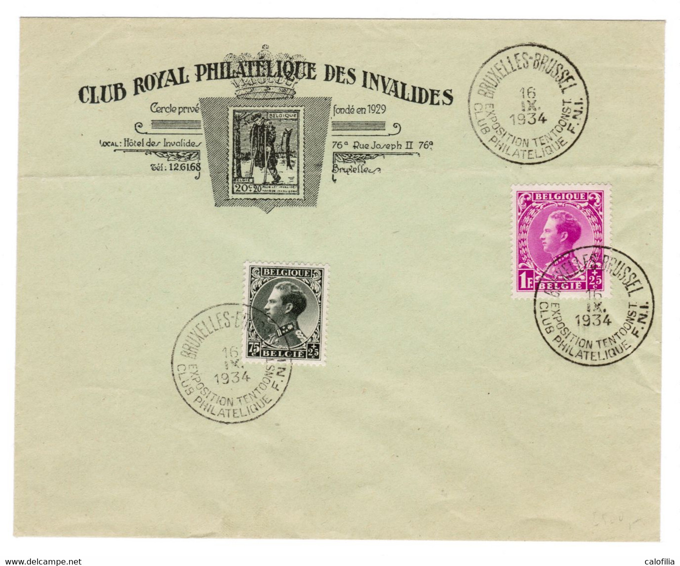 1934,COB 390 +392 Sur Enveloppe, Oblitération Première Jour De L’émission,RARE - 1934-1935 Léopold III