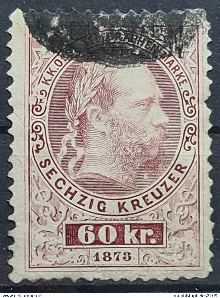 AUSTRIA 1874/75 - Canceled - ANK 15 - Telégrafo