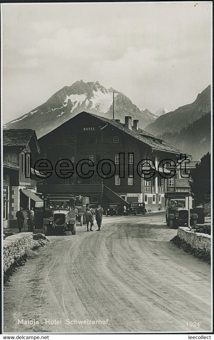 Suisse - GR Maloja - Post - Postauto - FBW - Stampa - Stampa