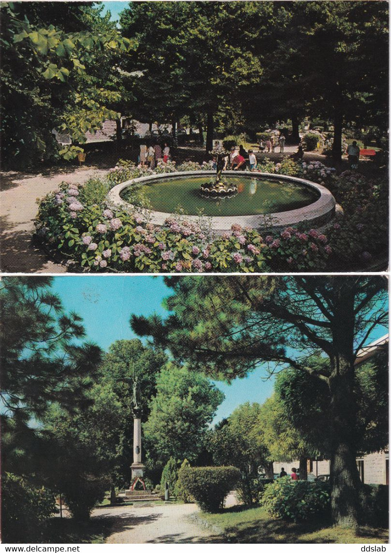 Roccamonfina (Caserta) - Lotto 2 Cartoline Anni '70 - Giardini Pubblici E Monumento Ai Caduti - Caserta