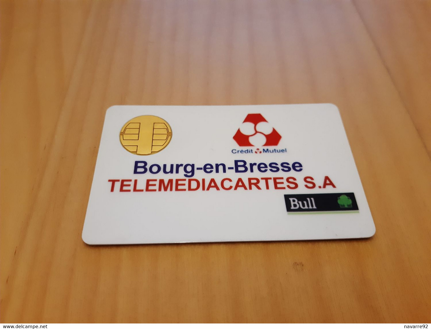 TRES ANCIENNE CARTE A PUCE BULL CREDIT MUTUEL TELEMEDIACARTES FIN DES ANNEES 80 TRES RARE !!! - Otros & Sin Clasificación