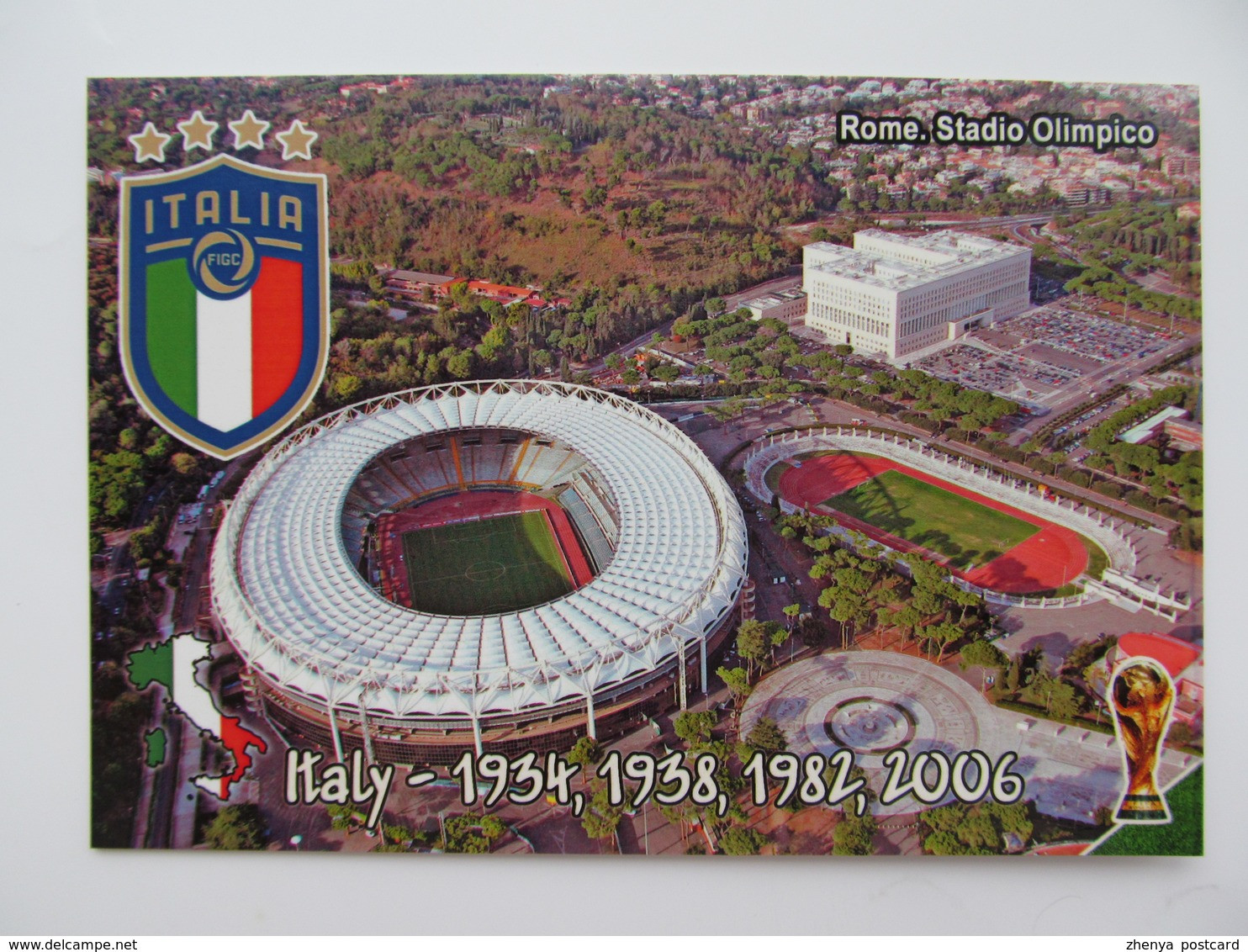 Italy Football Team Rome Stadio Olimpico "History Of FIFA World Cup" - Fútbol