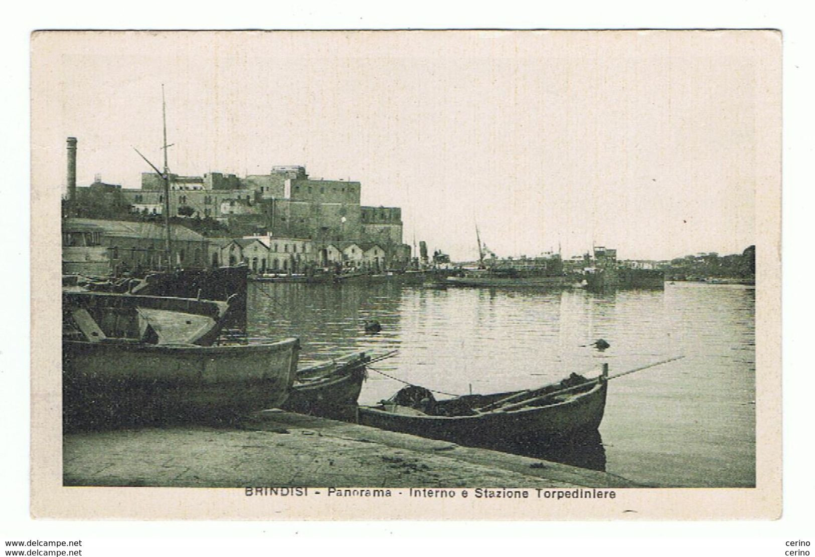 BRINDISI:  PANORAMA  -  INTERNO  E  STAZIONE  TORPEDINIERE  -  FP - Brindisi