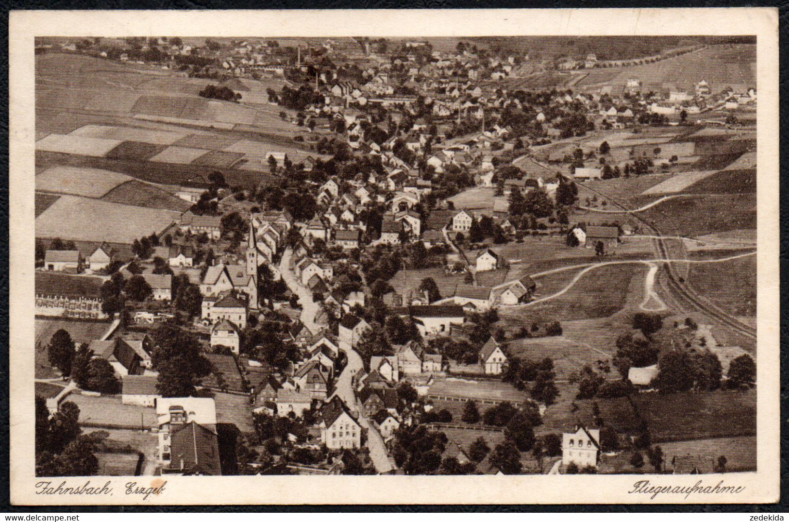 0694 - Jahnsbach Luftbild Brockhaus Fliegeraufnahme - Verlag Rudolph Gensel Thum - Thum