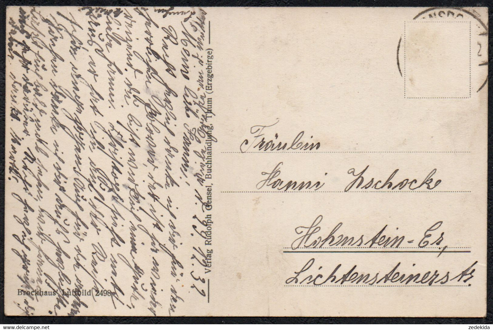 0694 - Jahnsbach Luftbild Brockhaus Fliegeraufnahme - Verlag Rudolph Gensel Thum - Thum