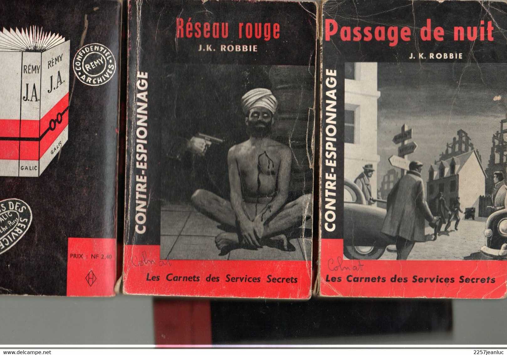 Lot 4 Romans Espionnage  Les Carnets Des Services Secrets Editions Galic De 1961/62 Divers - Sonstige & Ohne Zuordnung