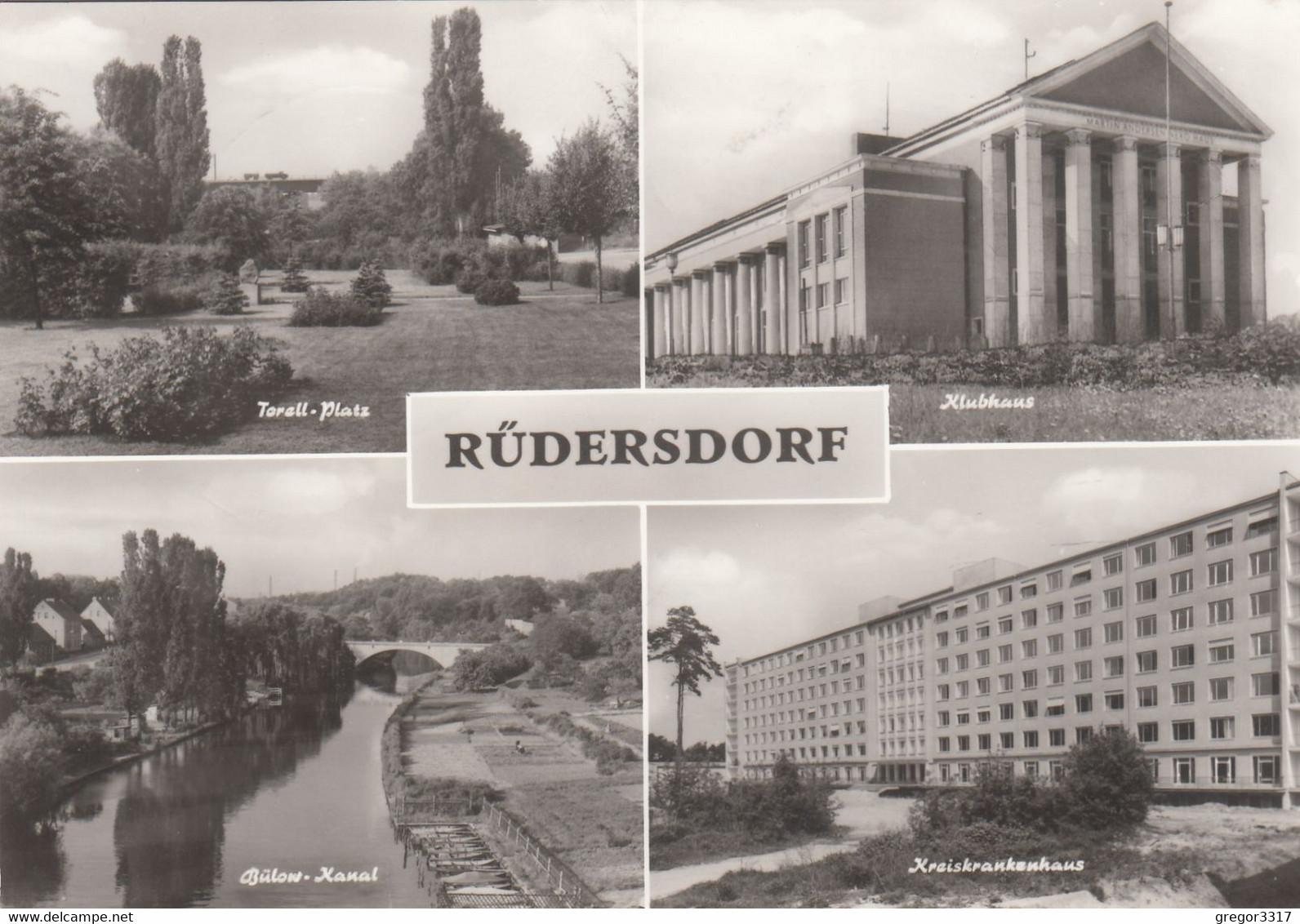 A8485) RÜDERSDORF B. Berlin - Torell Platz Klubhaus - Bülow Kanal U. Kreiskrankenhaus ALT ! 750 Jahre 1985 - Ruedersdorf