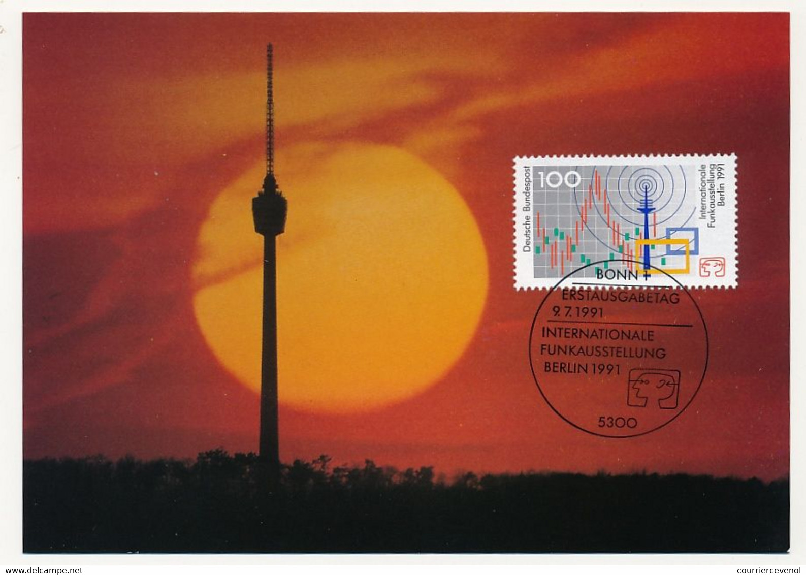 ALLEMAGNE - Carte Maximum - Internationale Funkaustellung Berlin 1991 - Bonn - 9/7/1991 - Otros & Sin Clasificación