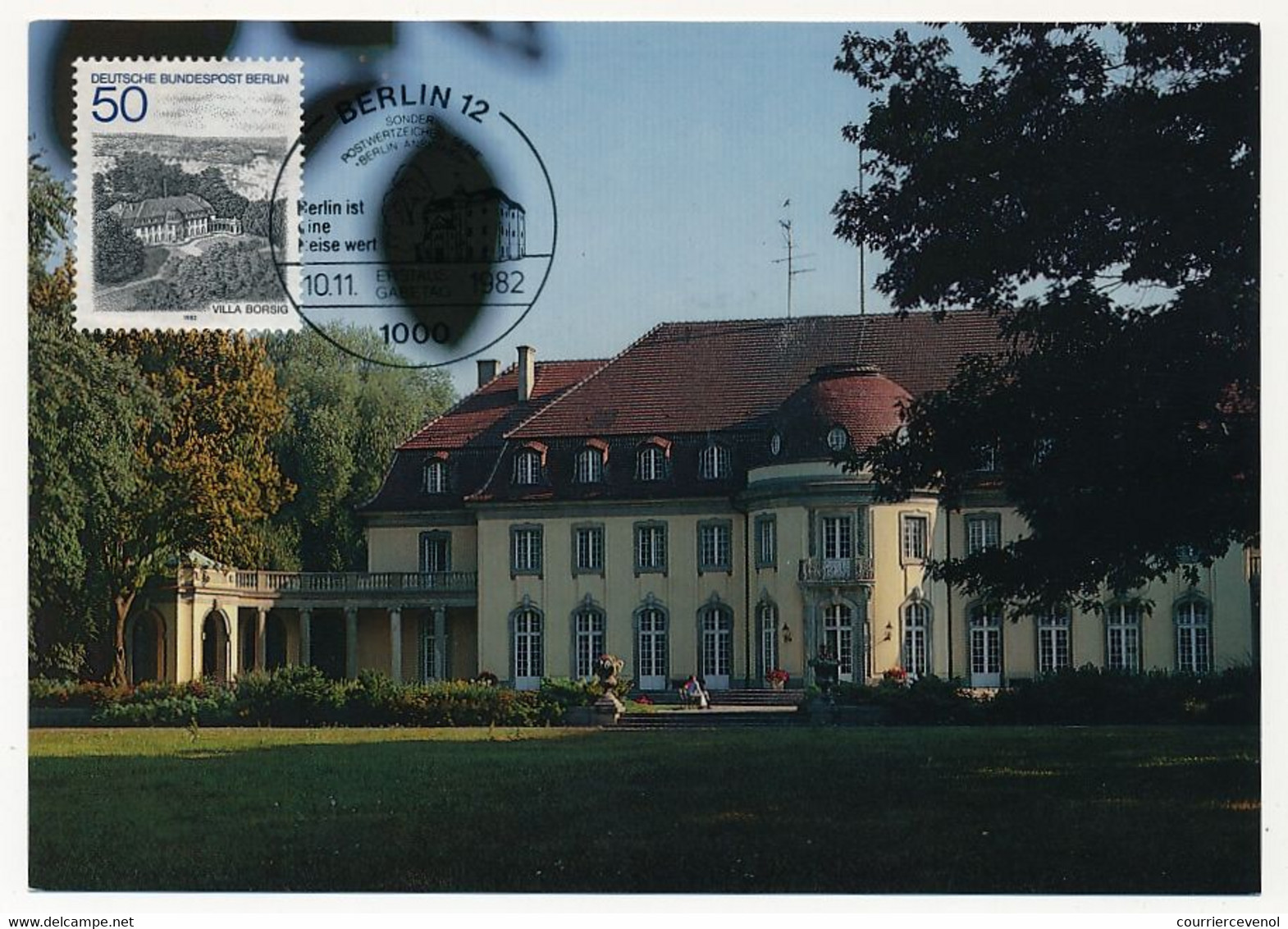 ALLEMAGNE BERLIN - Carte Maximum - Villa Borsig - 10/11/1982 - Cartoline Maximum