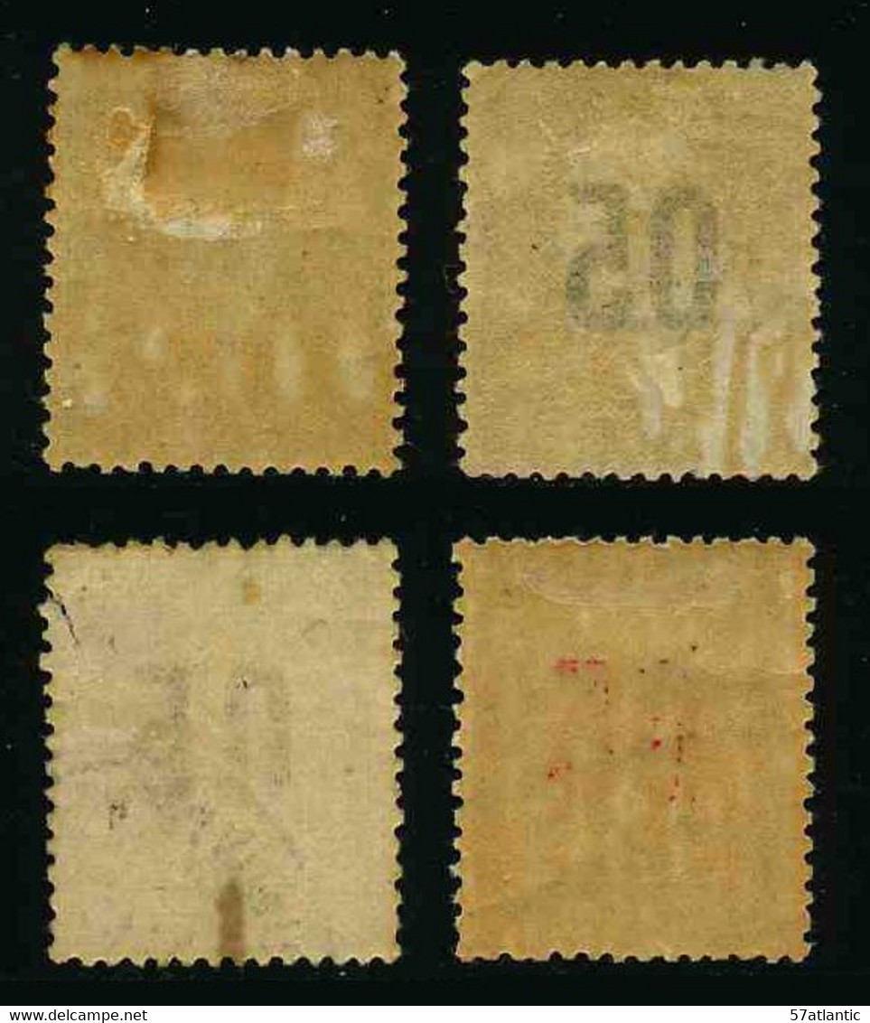 GRANDE COMORE - COLONIE FRANCAISE - YT 1 , 20 , 20A , 21 - LOT DE 4 TIMBRES - Used Stamps