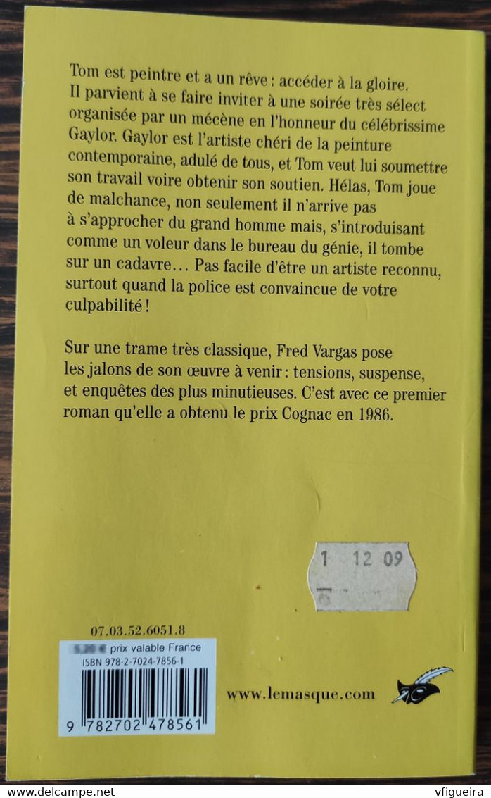 Livre Les Jeux De L'Amour Et De La Mort Fred Vargas - Le Masque SF