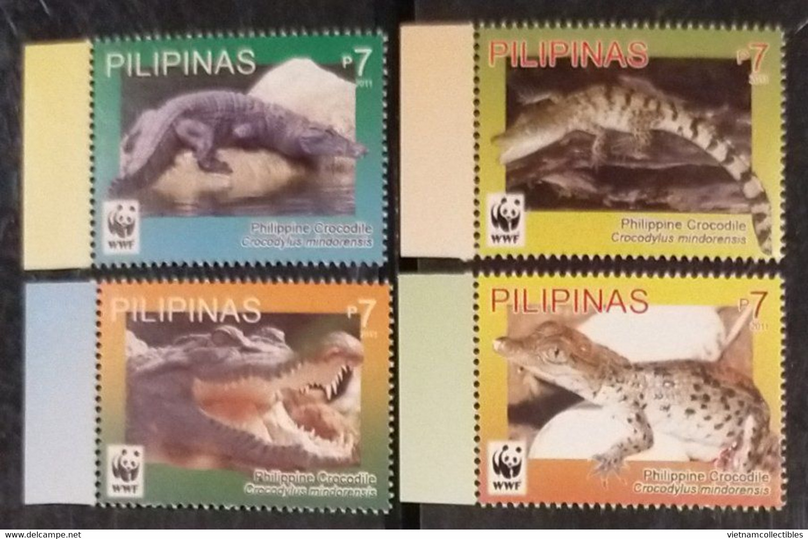 (WWF-472) W.W.F. Philippines Philippine Crocodile MNH Perf Stamps With Margin 2011 - Ongebruikt