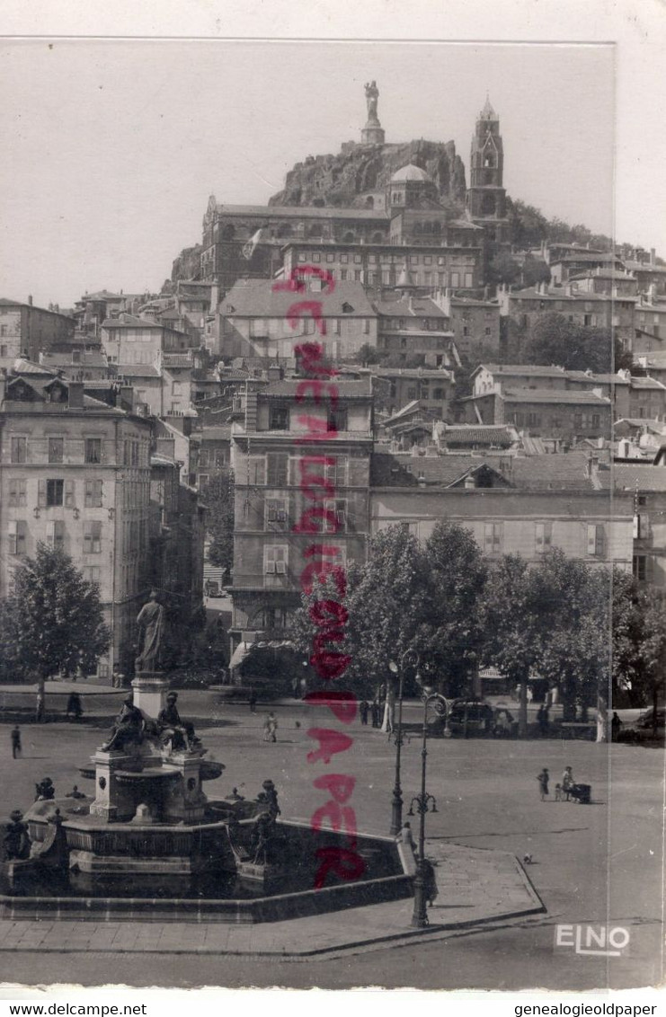 43 - LE PUY EN VELAY - FONTAINE CROZATIER PLACE DU BREUIL-1953-   HAUTE LOIRE - Le Puy En Velay