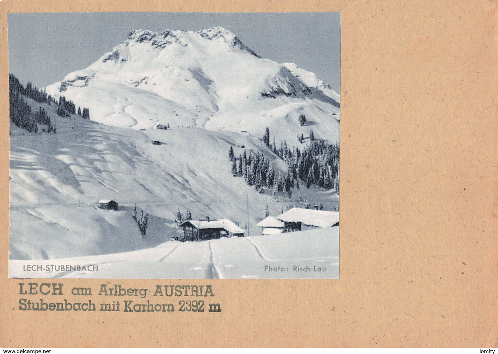 Autiche Lech Am Arlberg Stubenbach , Carte Postale "artisanale" Avec Ajout De La Photo , GF - Lech