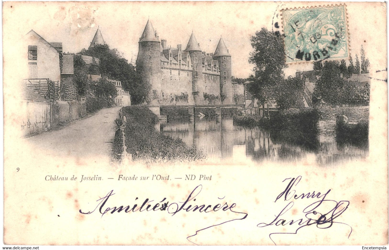 CPA Carte Postale France  Josselin Château 1908 VM45412+ - Josselin