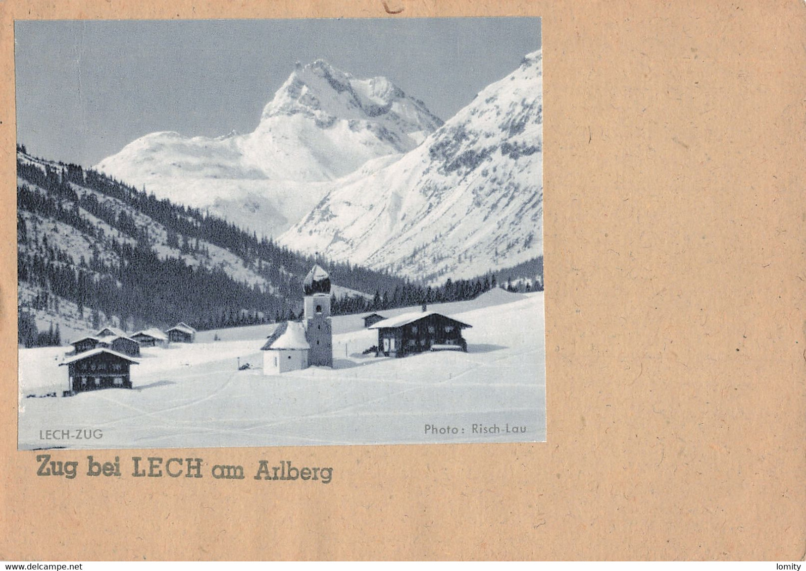 Autiche Zug Bei Lech  , Carte Postale "artisanale" Avec Ajout De La Photo , GF - Lech