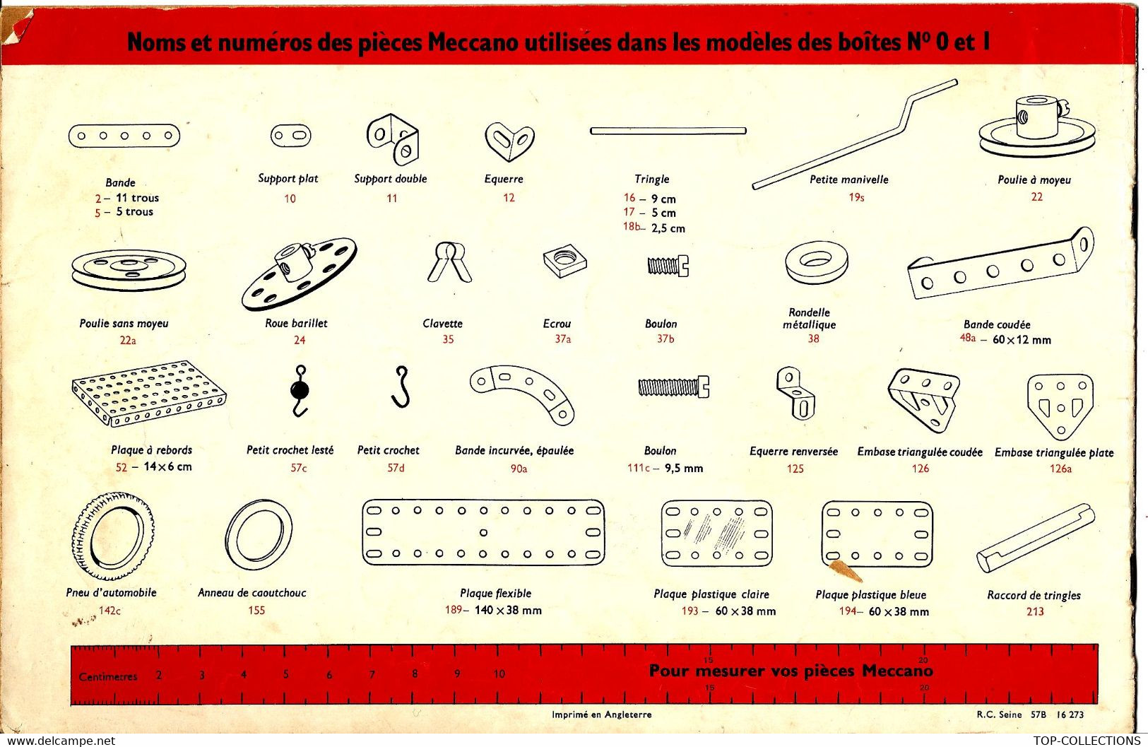 CATALOGUE MECCANO MANUEL INSTRUCTIONS 0 ET 1 COMPLET COUVERTURE ET FASCICULE DE 12 PAGES BON ETAT VOIR DESCRIPTION - Meccano