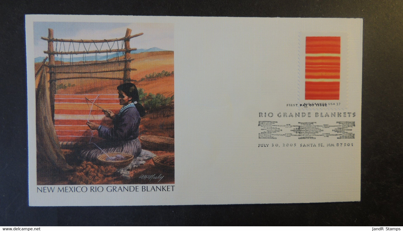 USA 2005 FDC New Mexico Rio Grand Blanket Art Rio Grande Postmark Good Used - 2001-2010