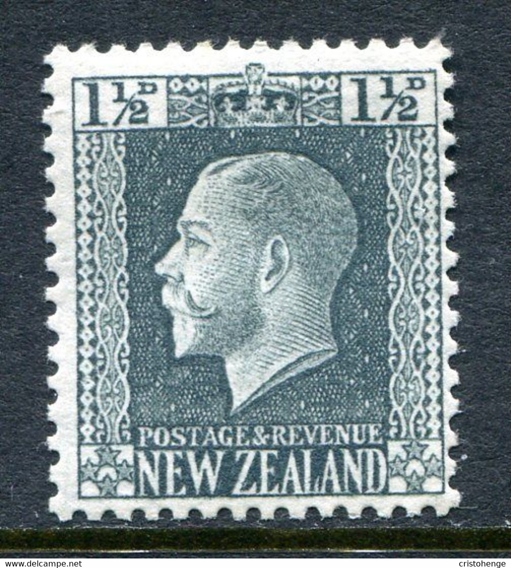 New Zealand 1915-30 KGV - Recess - P.14 X 13½ - 1½d Grey-slate HM (SG 416) - Unused Stamps