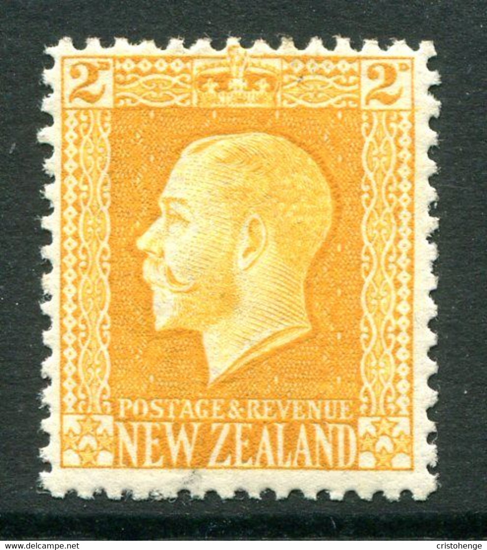 New Zealand 1915-30 KGV - Recess - P.14 X 13½ - 2d Yellow HM (SG 418) - Ungebraucht