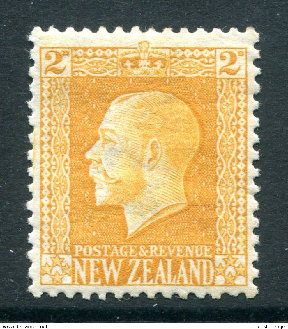 New Zealand 1915-30 KGV - Recess - P.14 X 13½ - 2d Yellow HM (SG 418) - Ongebruikt