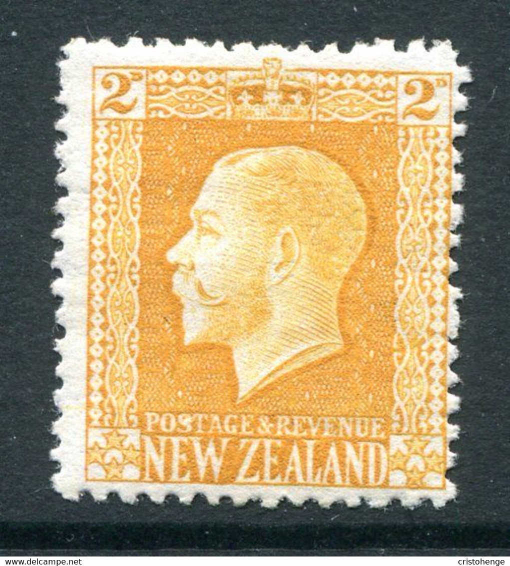 New Zealand 1915-30 KGV - Recess - P.14 X 14½ - 2d Yellow HM (SG 418a) - Neufs
