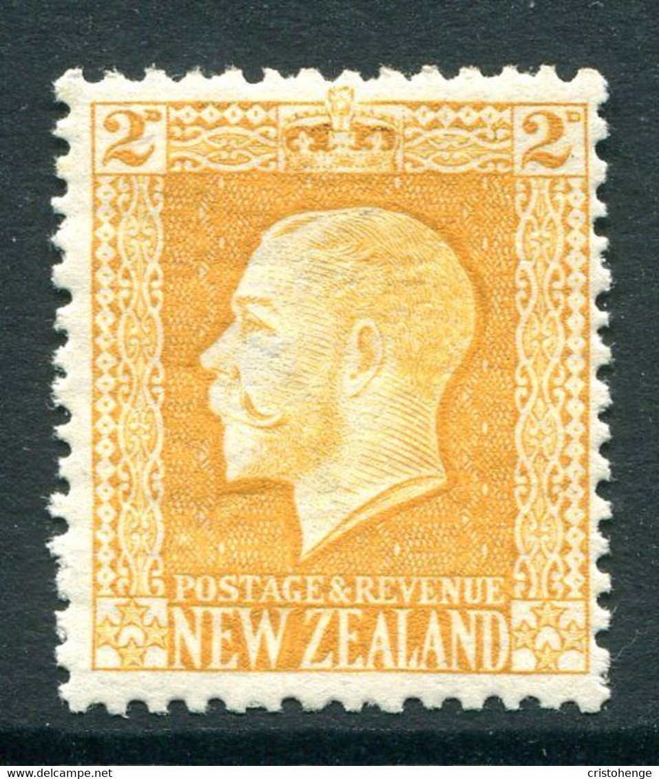 New Zealand 1915-30 KGV - Recess - P.14 X 14½ - 2d Yellow HM (SG 418a) - Neufs