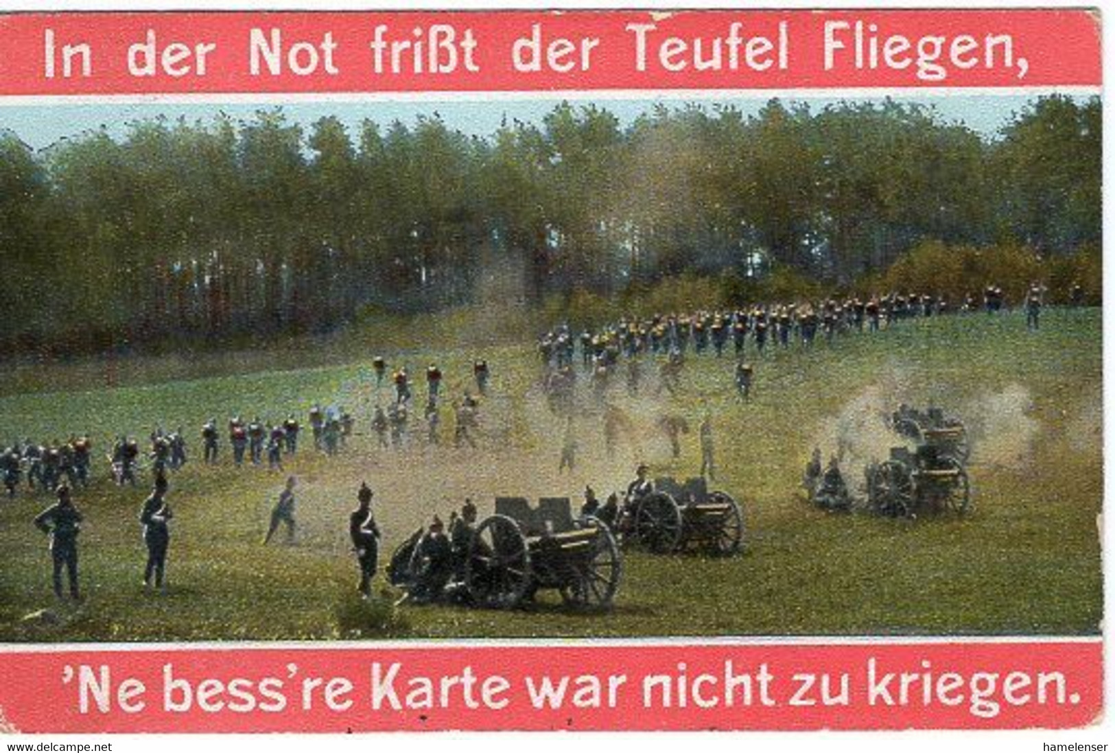 51050 - Deutsches Reich - 1911 - 5Pfg. Germania EF A AnsKte "Manoever" SAARLOUIS -> Aachen - Brieven En Documenten
