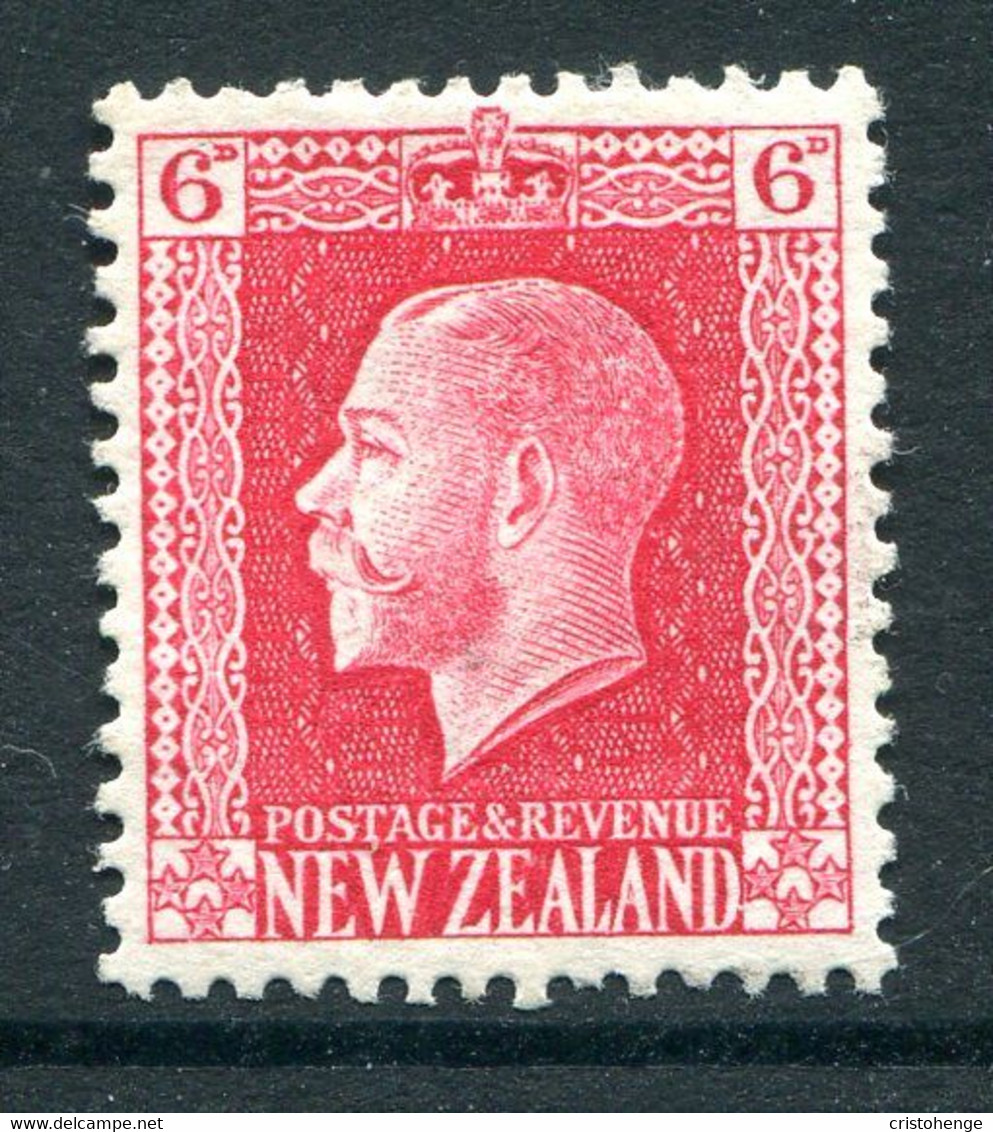 New Zealand 1915-30 KGV - Recess - P.14 X 13½ - 6d Carmine - Shade - HM (SG 425) - Ungebraucht