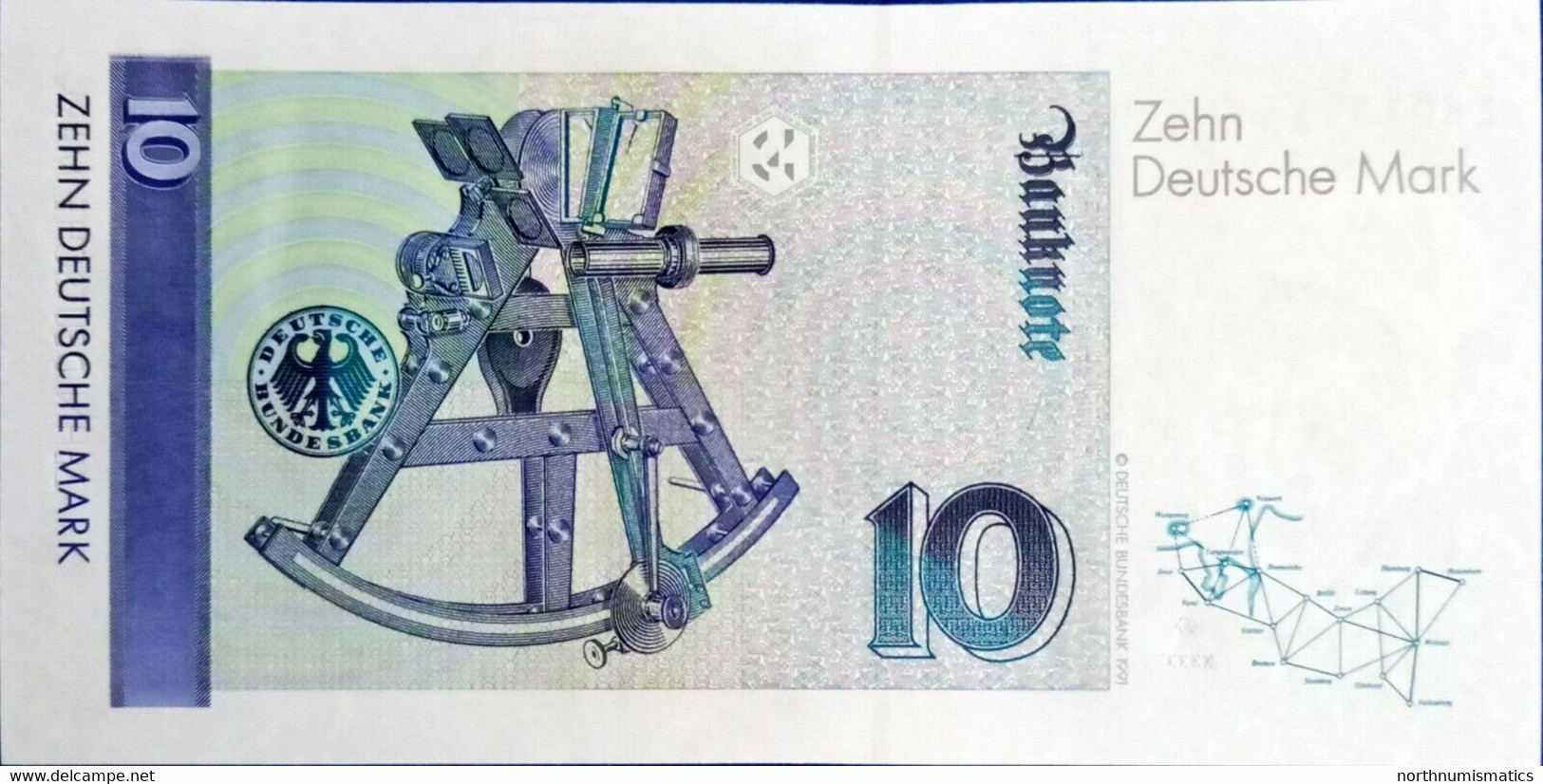 Germany 10 Mark 1993 ZA Replacement Unc - Verzamelingen