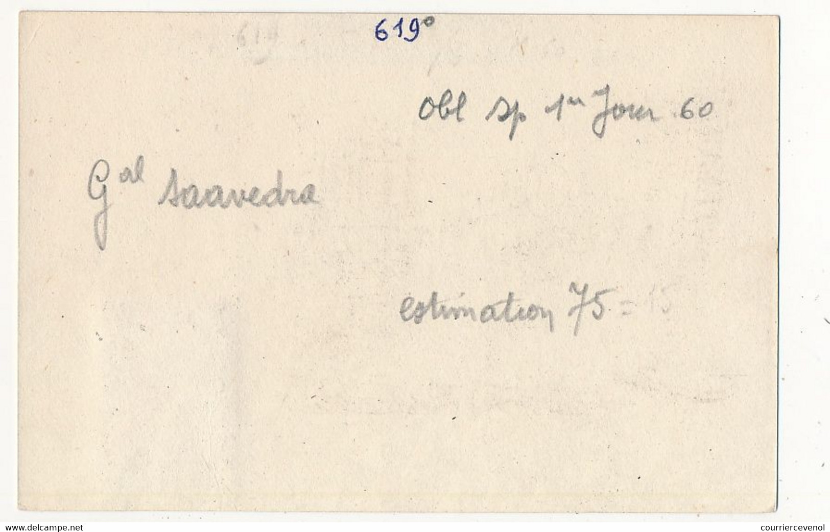 ARGENTINE - Document - Général Cornelio Saavedra - 28 Mai 1960 - Buenos Aires - Storia Postale