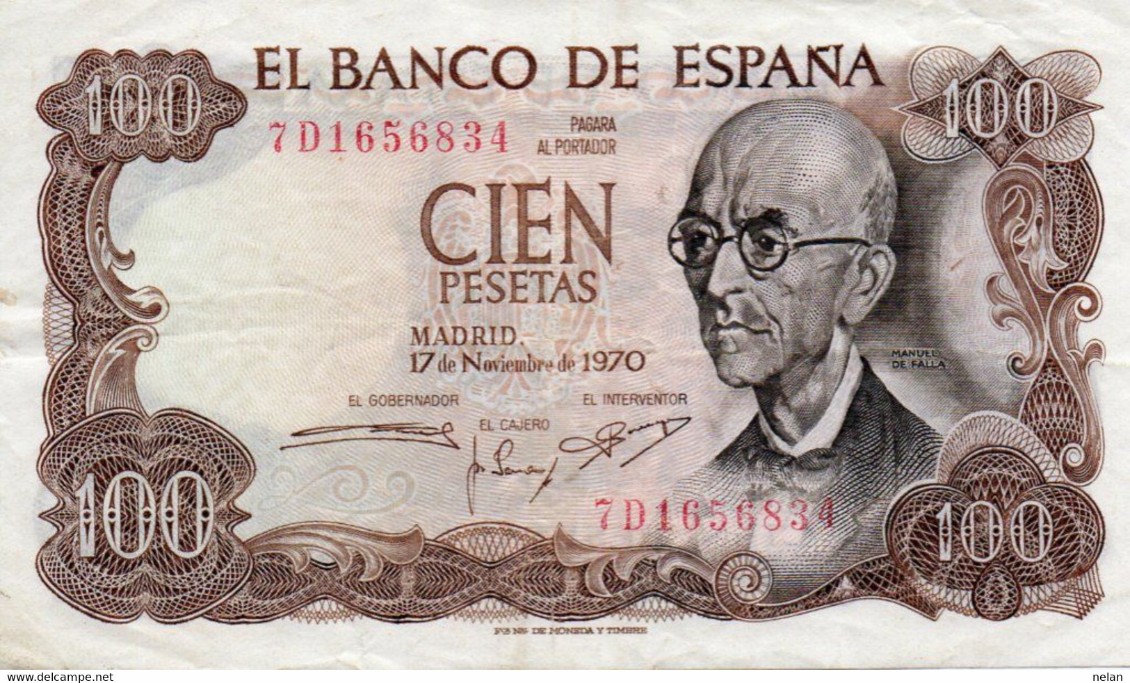 BANCONOTE SPAGNA 100 PESETAS-P-152 - 100 Peseten