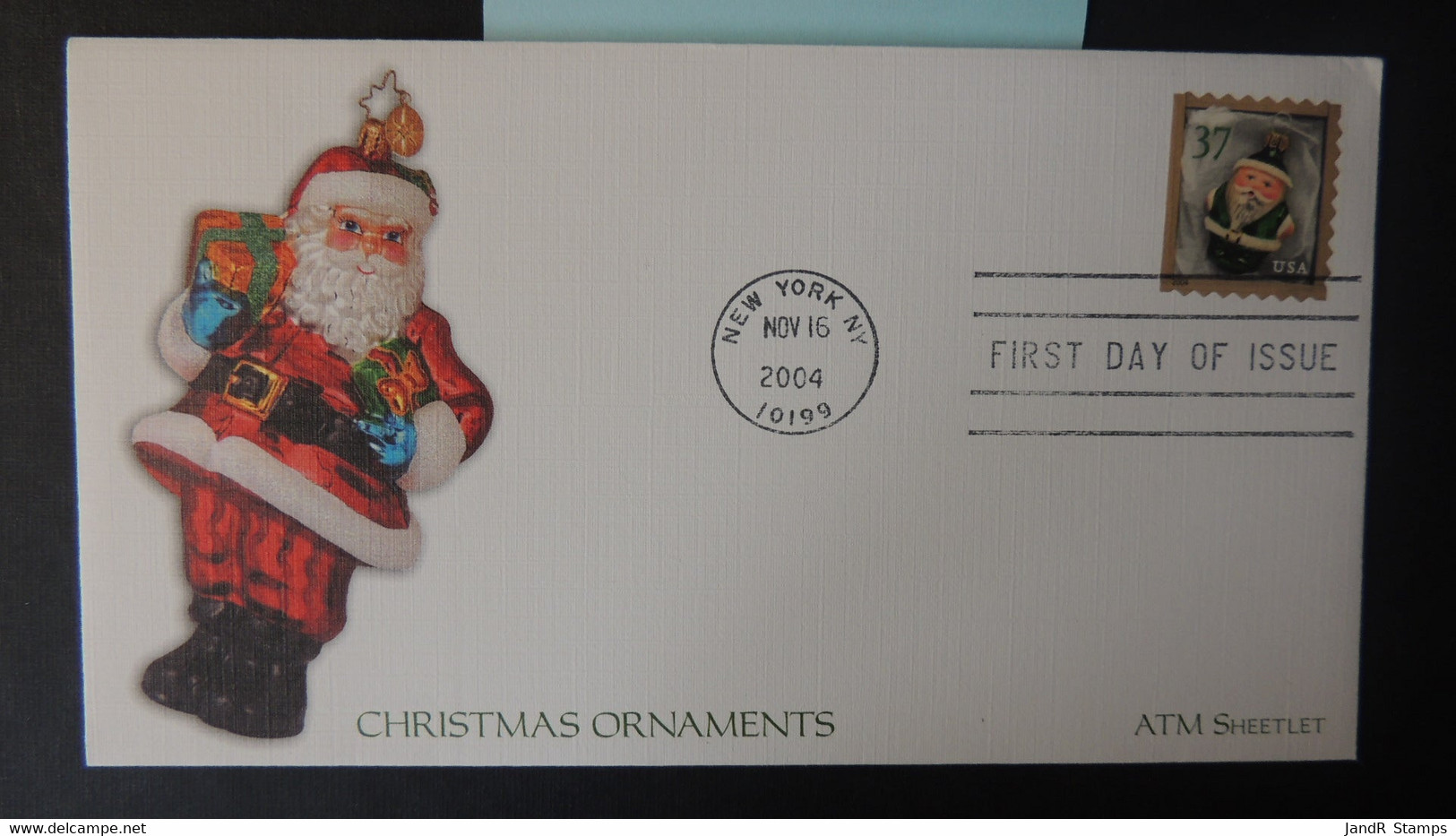 USA 2004 FDC Fleetwood Christmas Religion Children Santa Claus New York Postmark Good Used - 2001-2010