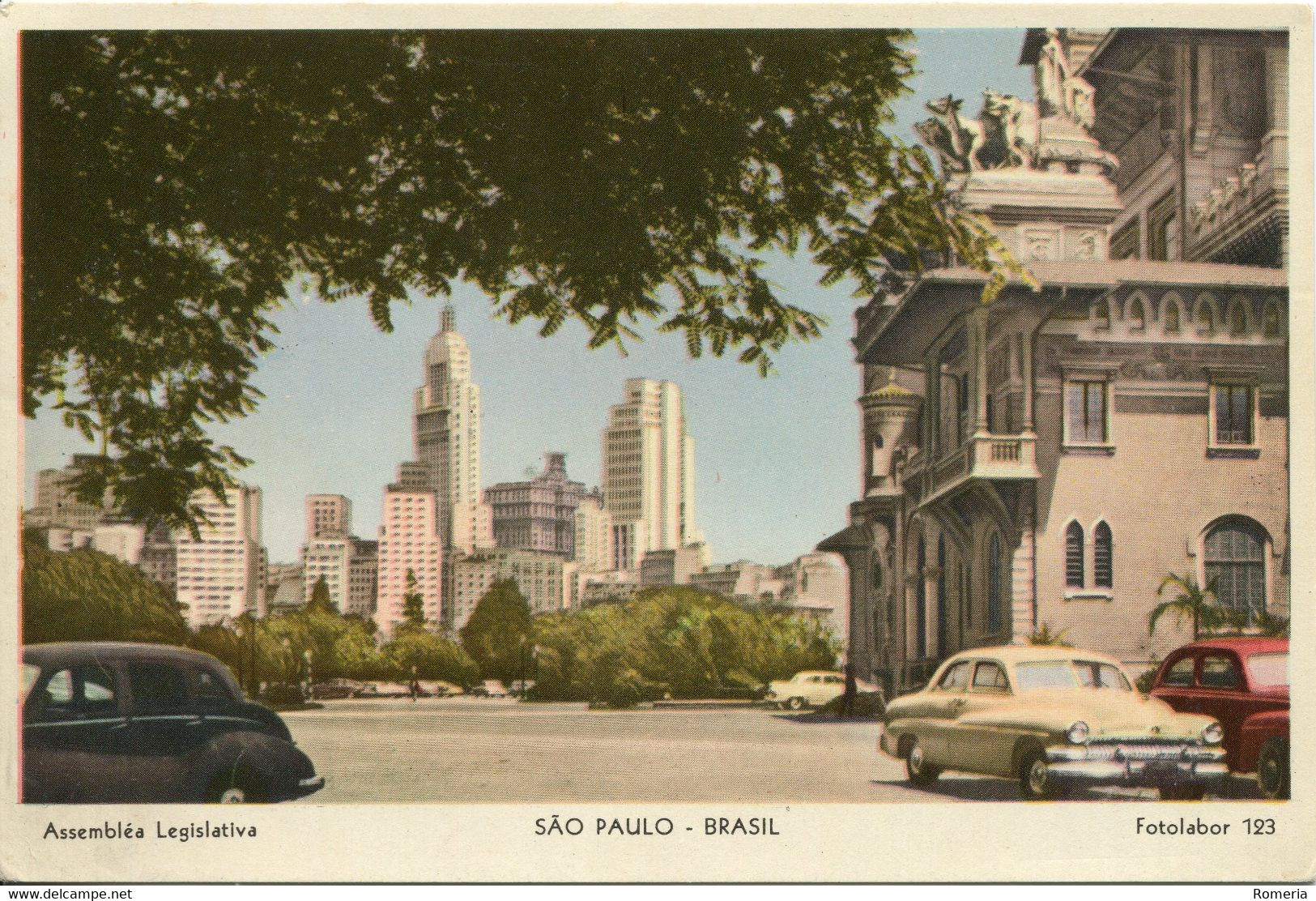 Brésil -  Sao Paulo - Assemblá Legislativa  - Colorisée - Ecrite - Fotolabor Nº 123 - Vitória