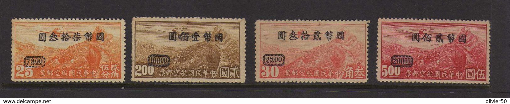 Chine (1948) - PA - Paysage - Neufs* - Luftpost