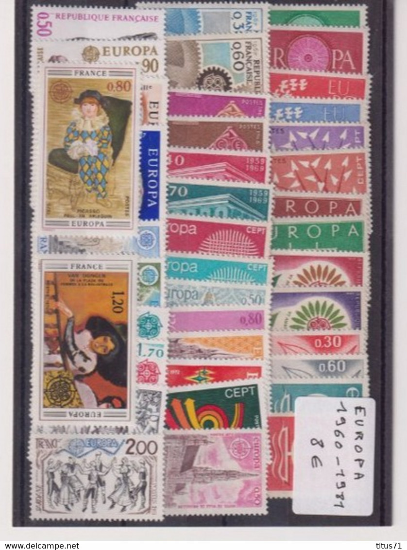 Timbres Europa - 1960/1981 - 1960