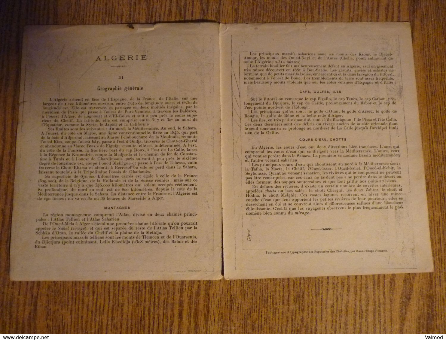 Protège-Cahier/Couverture "Les Colonies Françaises-Prise De Constantine (1837)"- Format Plié 22,2 X 17,5 Cm Environ. - Protège-cahiers