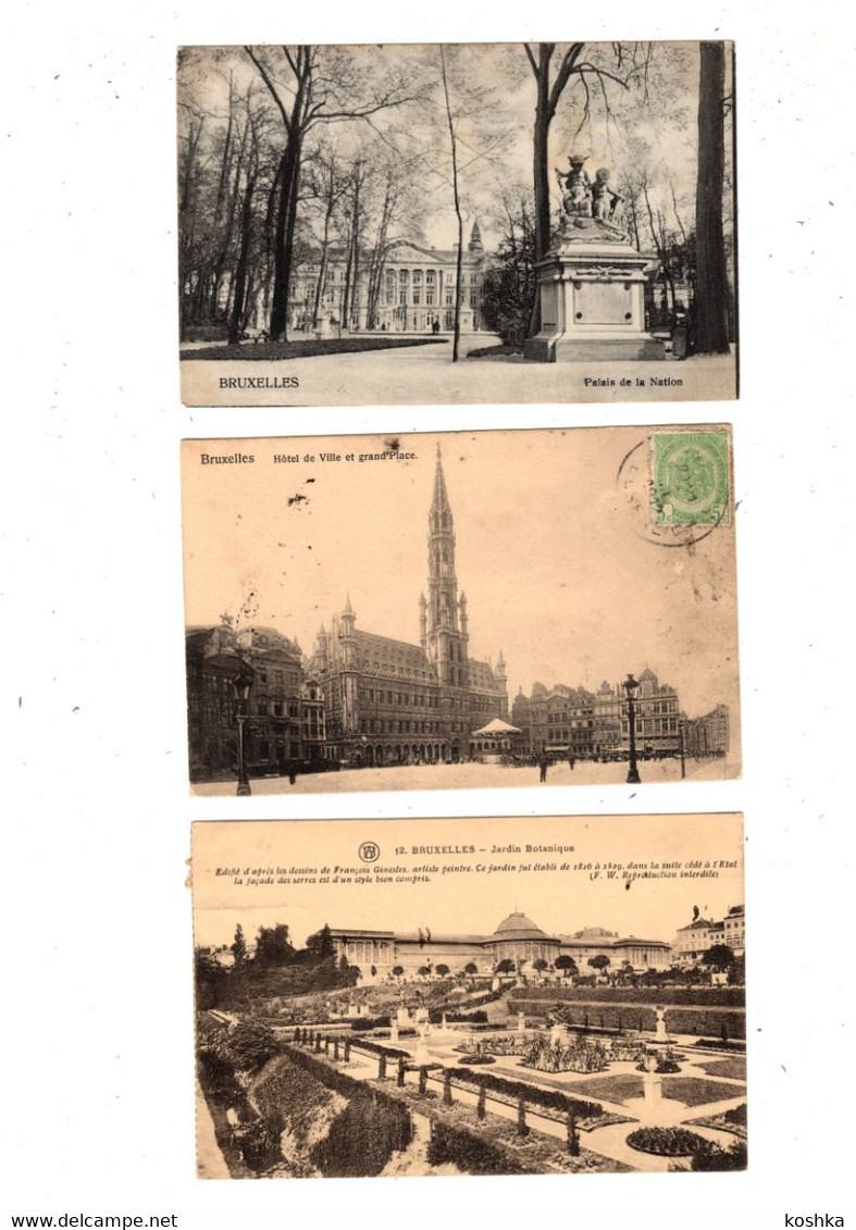 BRUSSEL - BRUXELLES - lot van/de 25 cartes - verzonden / envoyées 5