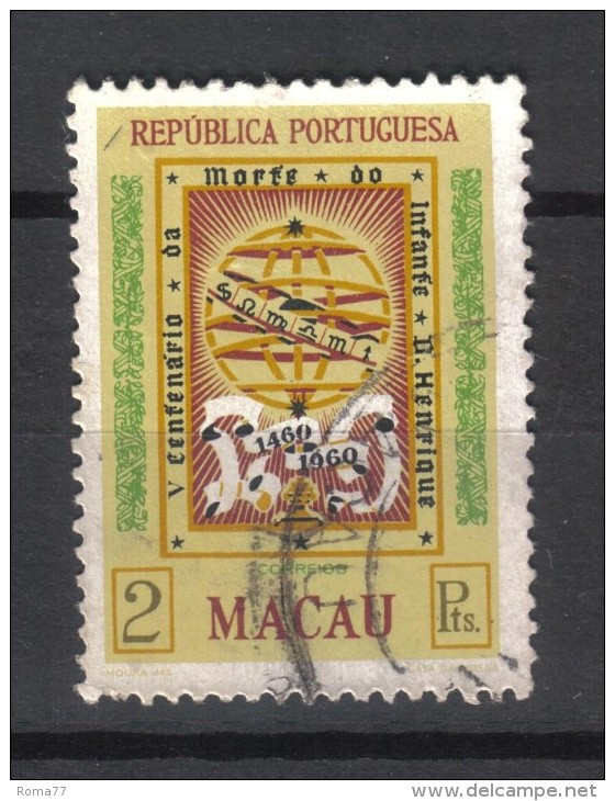 W726 - MACAO 1960,  Serie Yvert N. 388  Usato . Aviz - Used Stamps