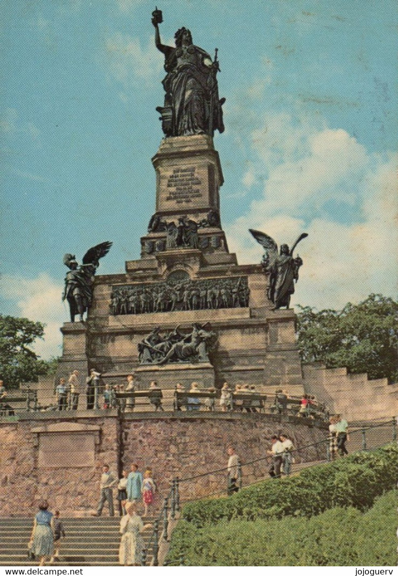 Rhein Nierderwalddenkmal ;  Expédiée De Koblenz Coblence En 1962 - Rhein-Hunsrueck-Kreis