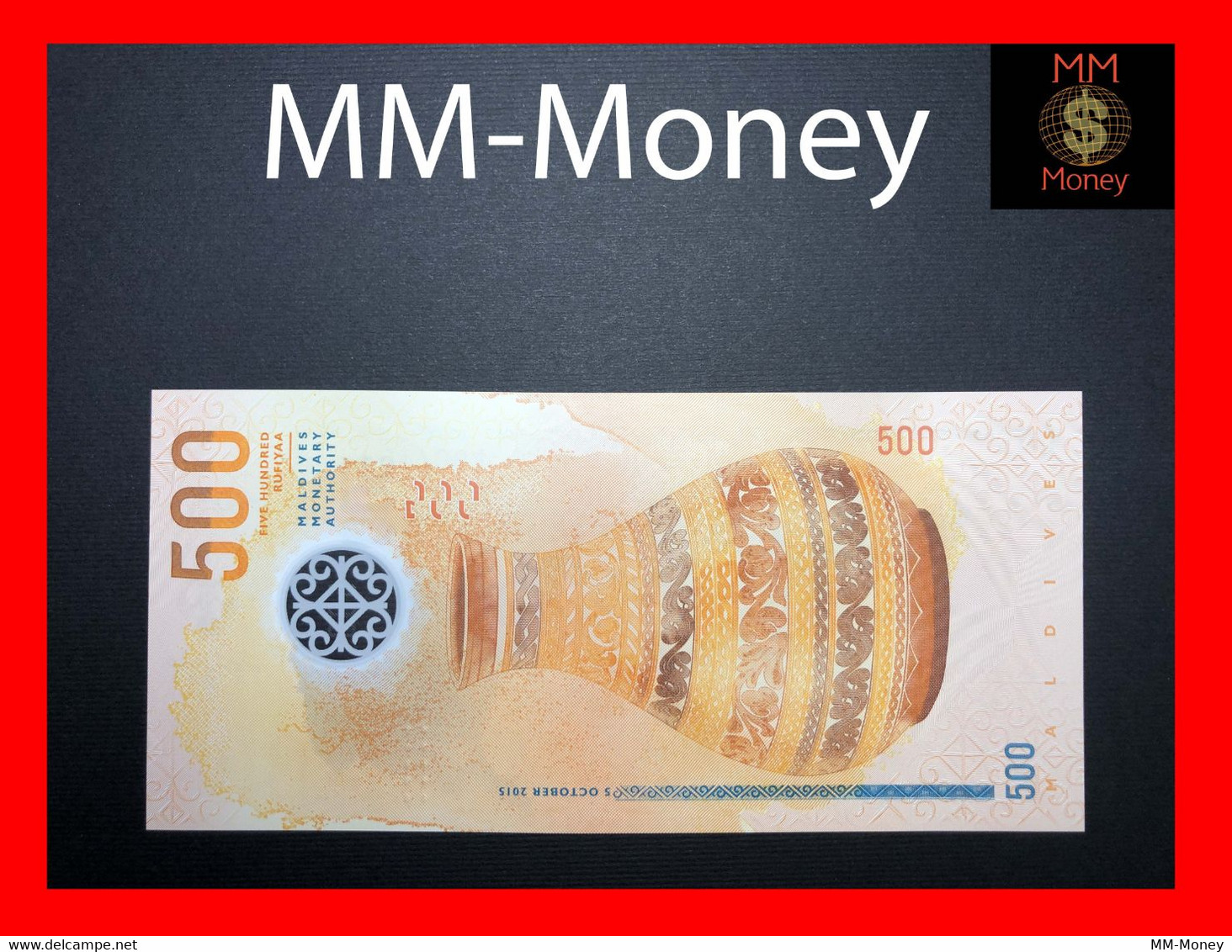 MALDIVES 500 Rufiyaa  2015  P. 30  Polymer  UNC - Maldiven