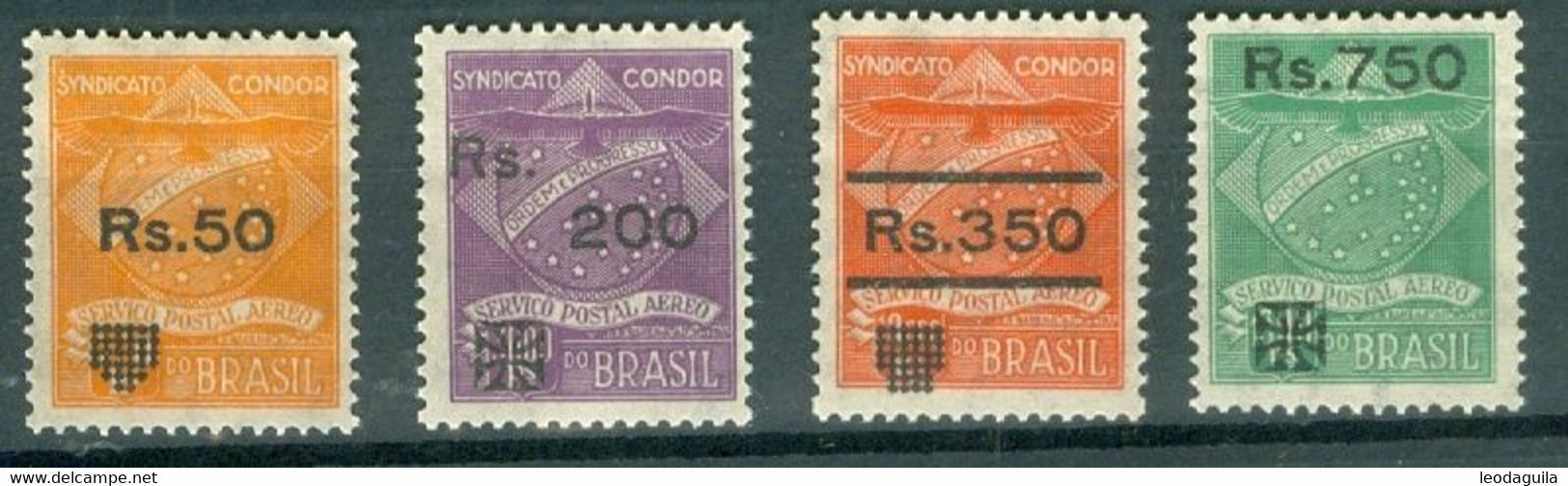 BRAZIL # C1-7  CONDOR  SYNDIKAT  - OG - XF - OVERPRINTED 1930 - Airmail (Private Companies)