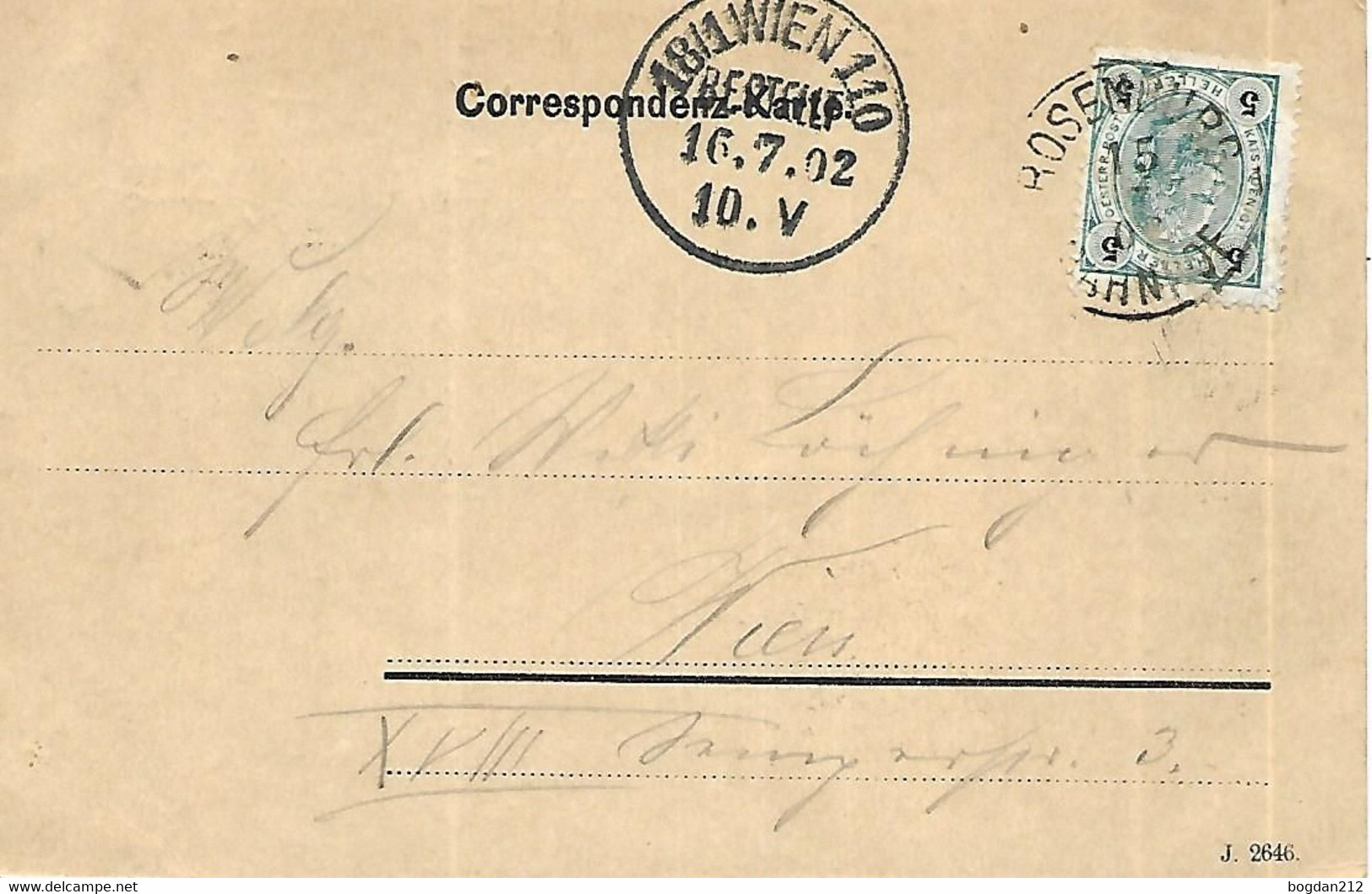 1902 - ROSENBURG , Gute Zustand ,  2 Scan - Rosenburg